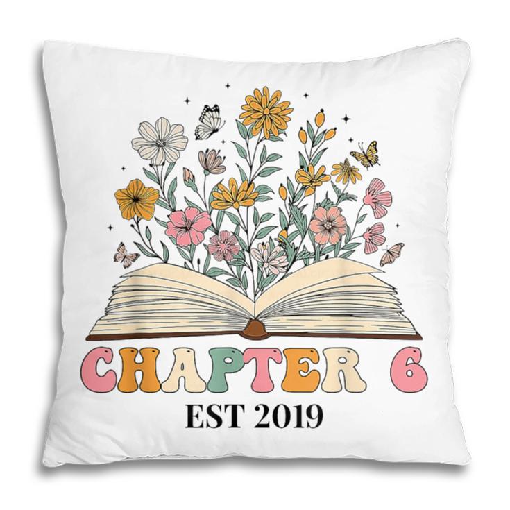 Chapter 6 Years Old 6th Birthday Wildflower Book Lover Pillowcase
