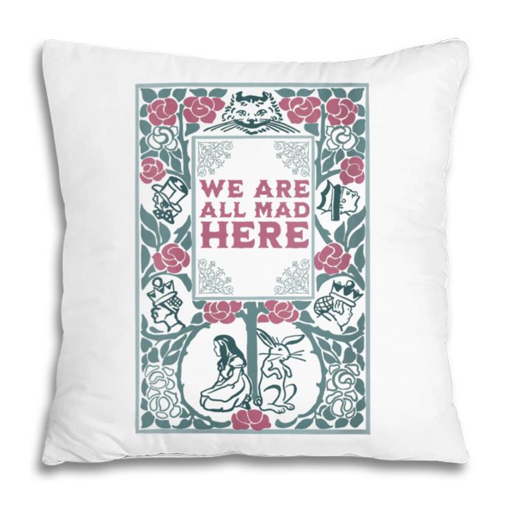 Cheshire Cat Alice In Wonderland Vintage Book Pillowcase