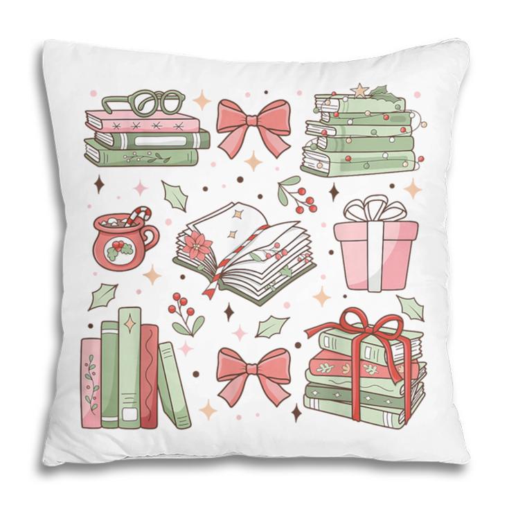 Christmas Book Lover Reading Reader Men Women Kids Xmas Pillowcase