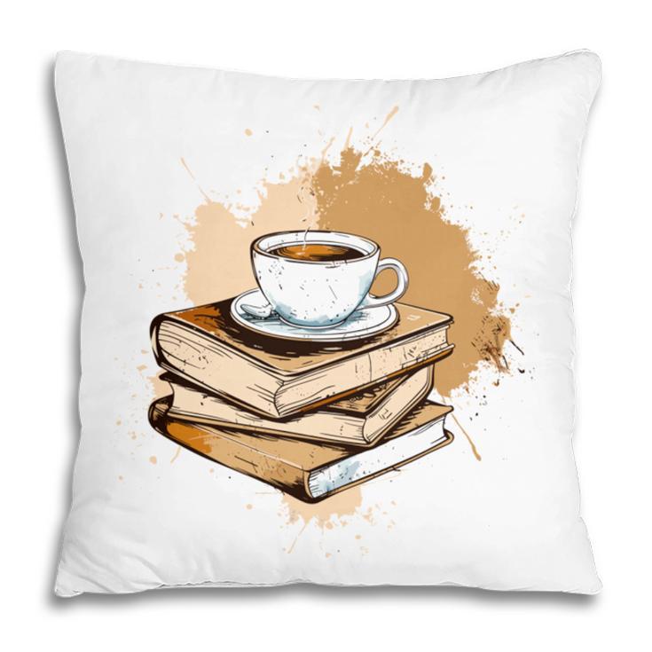Coffee And Books Adult Books Lover Reading Pillowcase
