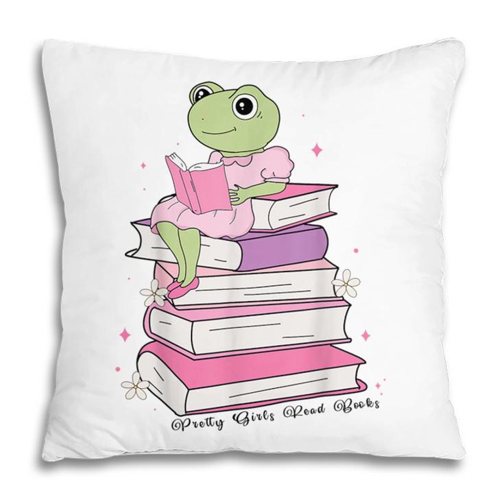 Cute Book Lover Frog Pretty Girls Read Books Kawaii Reading Pillowcase