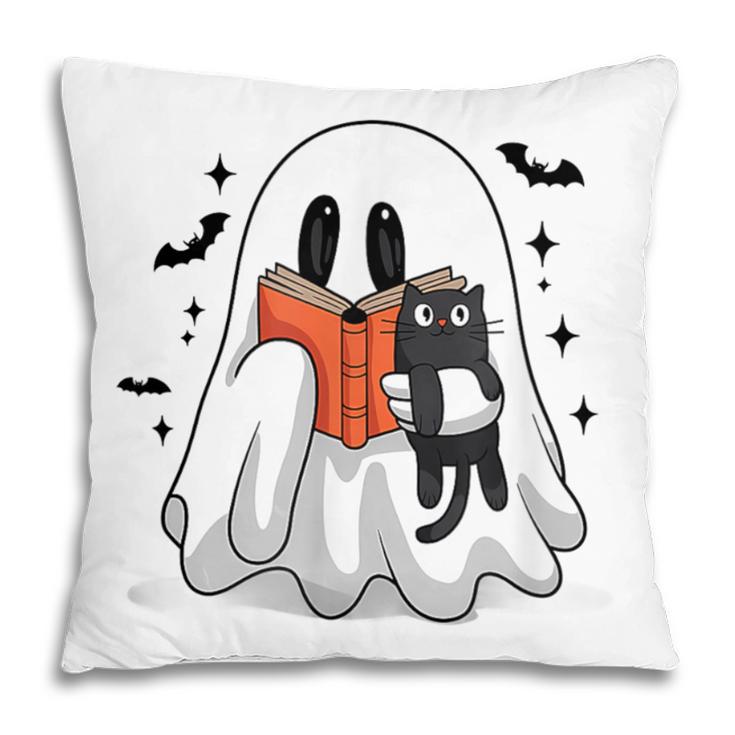Cute Halloween Ghost Reading Book Pillowcase
