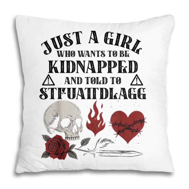 Dark Romance Smutt Book Merch Just A Good Girl STFUATTDLAGG Pillowcase Dark Romance Smutt Book Merch Just A Good Girl STFUATTDLAGG Pillowcase