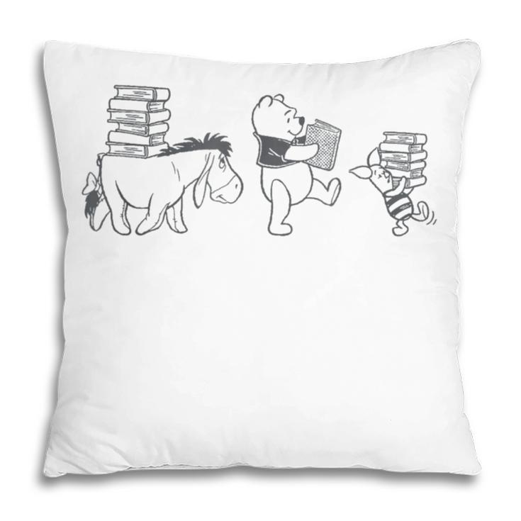 Disney Winnie The Pooh Eeyore Pooh & Piglet Carrying Books Pillowcase Disney Winnie The Pooh Eeyore Pooh & Piglet Carrying Books Pillowcase