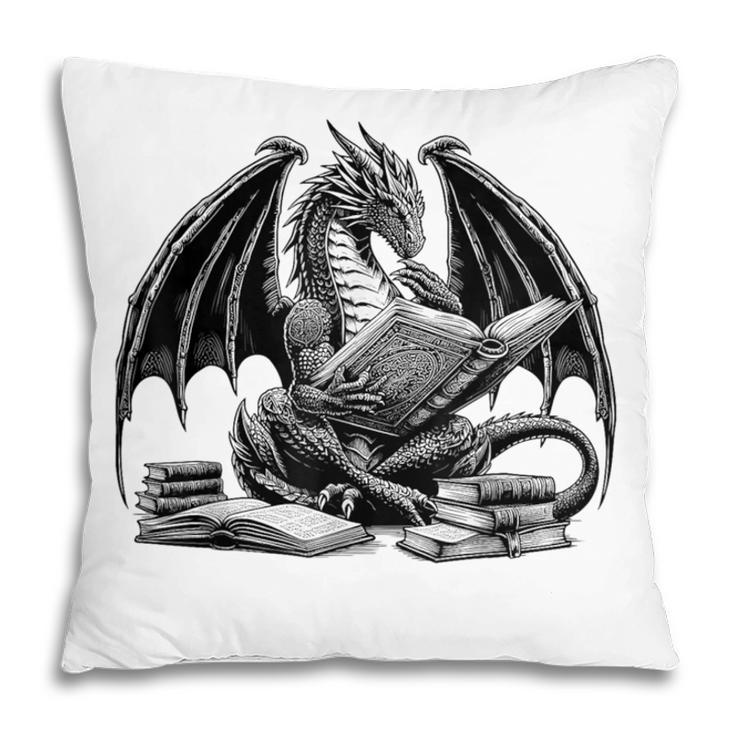 Dragon Reading Book Bookworm Books Dragon Learning Pillowcase