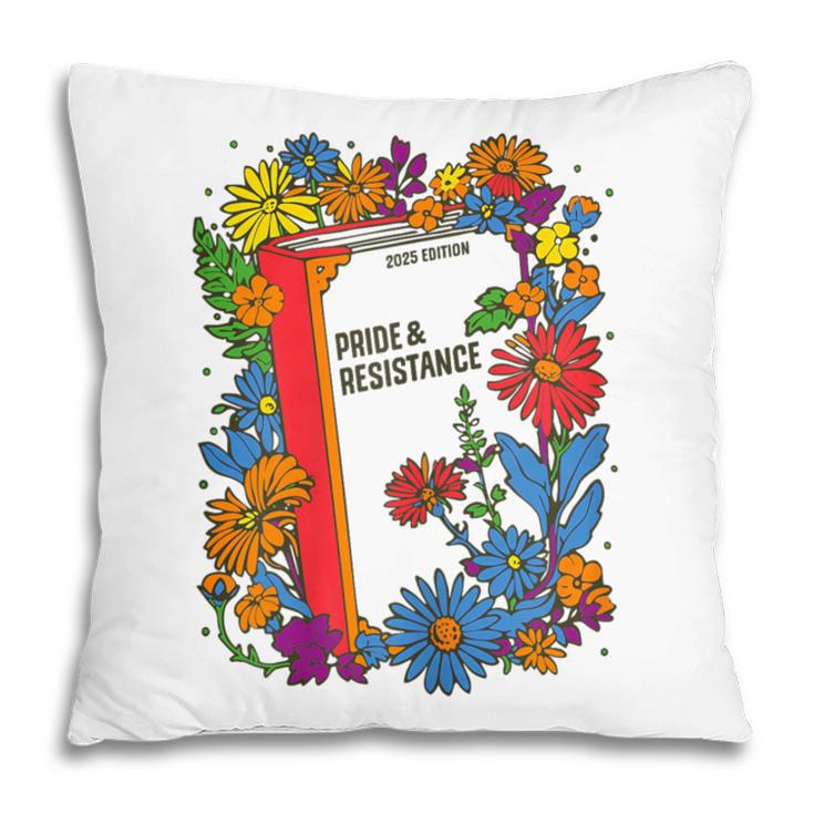 Equal Rights Book Flower Resist Feminist LGBTQ Floral Pillowcase