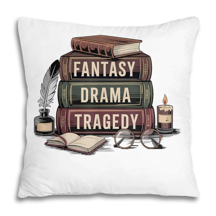 Fantasy Drama Tragedy Gothic Book Lover Bookworm Pillowcase