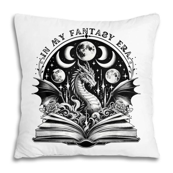 In My Fantasy Era Books Dragon & Moon Bookish Bookworm Pillowcase