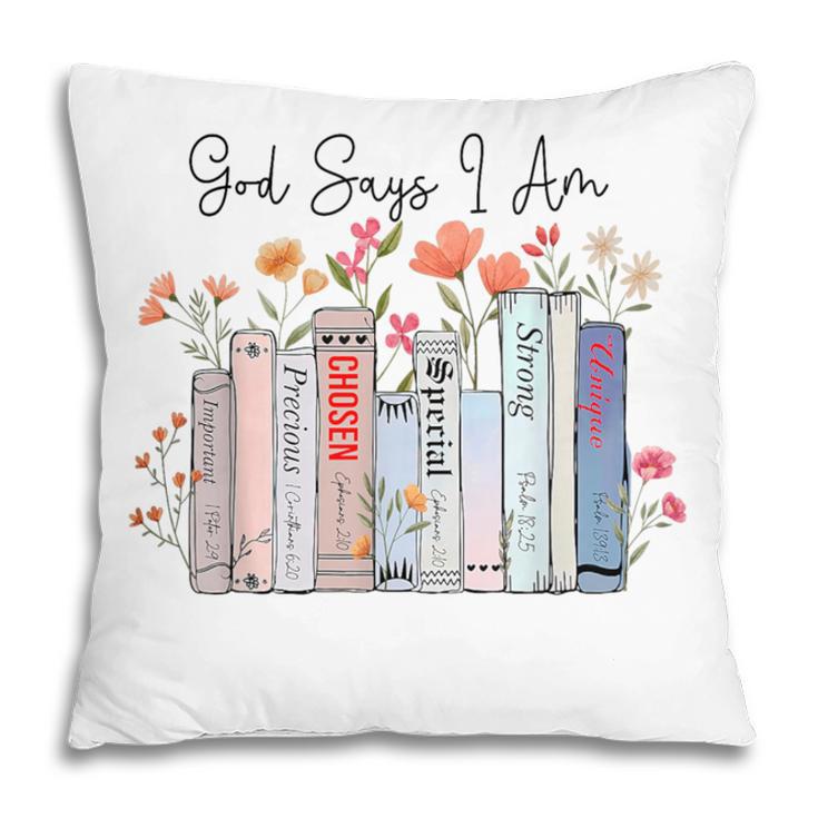 God Says I Am Book Bible Verse Christian Girls Women Pillowcase