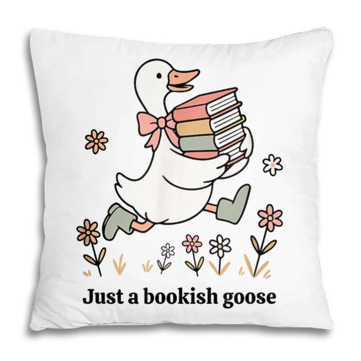 Goose With Books Cute Bookworm Reader Pillowcase