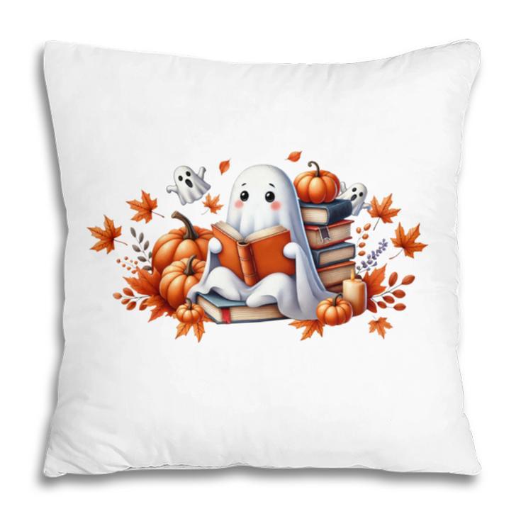 Halloween Book Lover Ghost Witch Books & Pumpkins Pillowcase Halloween Book Lover Ghost Witch Books & Pumpkins Pillowcase