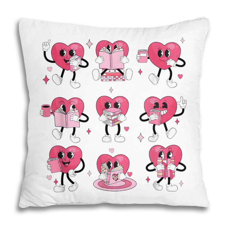 Heart Reading Books Valentine Teacher Boy Girl Book Lover Pillowcase Heart Reading Books Valentine Teacher Boy Girl Book Lover Pillowcase