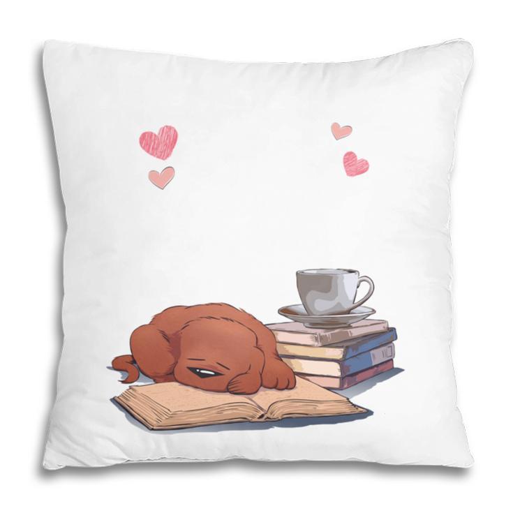 Just a Girl Who Loves Dogs Books Coffee T-Shirt Pillowcase Just a Girl Who Loves Dogs Books Coffee T-Shirt Pillowcase
