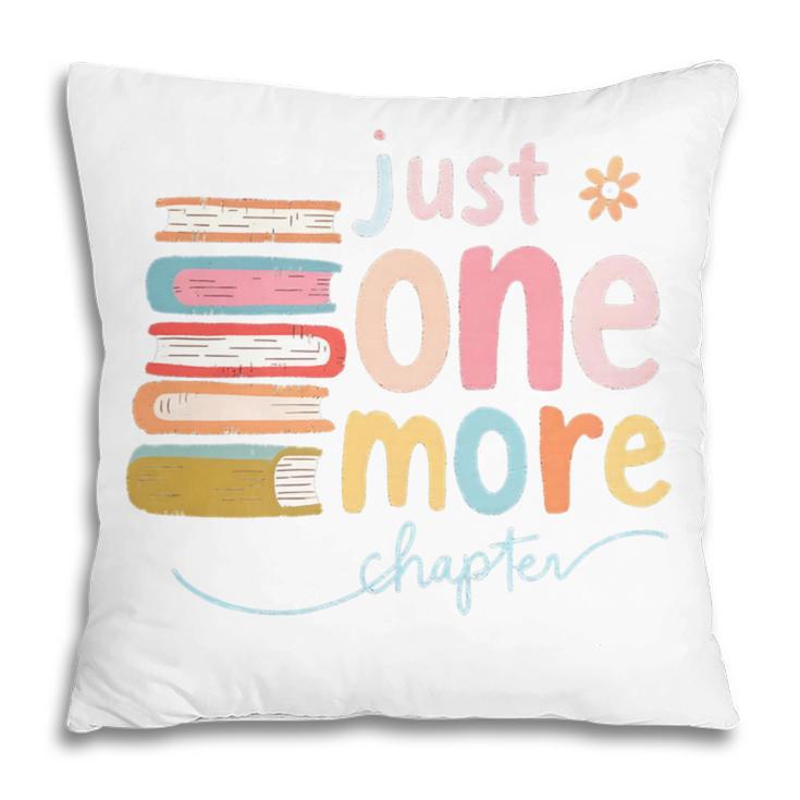 Just One More Chapter Artistic Pastel Book Lover Vibe Pillowcase