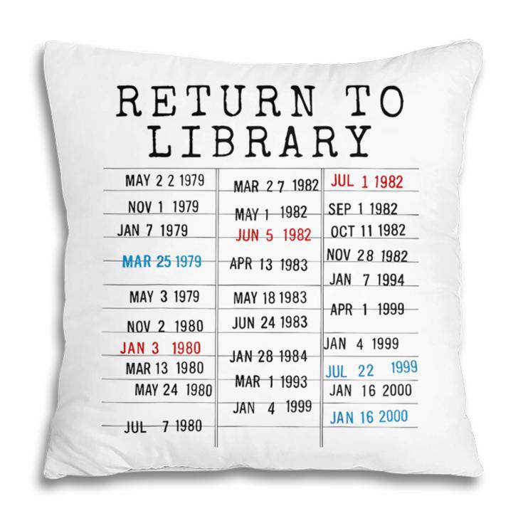 Library Card Due Date Stamp Book Lover Reading Vintage Read Pillowcase Library Card Due Date Stamp Book Lover Reading Vintage Read Pillowcase