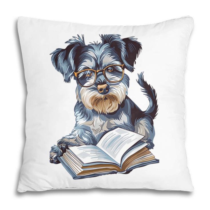 Nerdy Schnauzer Dog Book Lover Glasses Cute Pet For Men Women Kids Pillowcase Nerdy Schnauzer Dog Book Lover Glasses Cute Pet For Men Women Kids Pillowcase