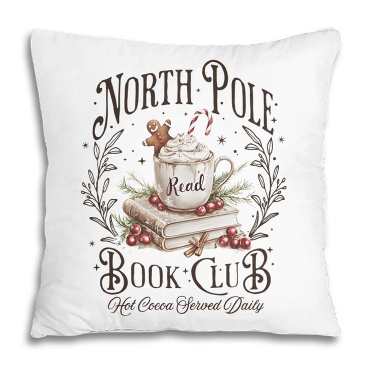North Pole Book Club Christmas Xmas Hot Cocoa Bookish Pillowcase North Pole Book Club Christmas Xmas Hot Cocoa Bookish Pillowcase