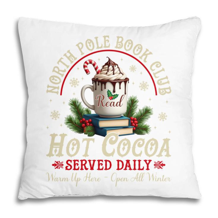 North Pole Book Club Hot Cocoa Librarians Bookish Christmas Pillowcase North Pole Book Club Hot Cocoa Librarians Bookish Christmas Pillowcase