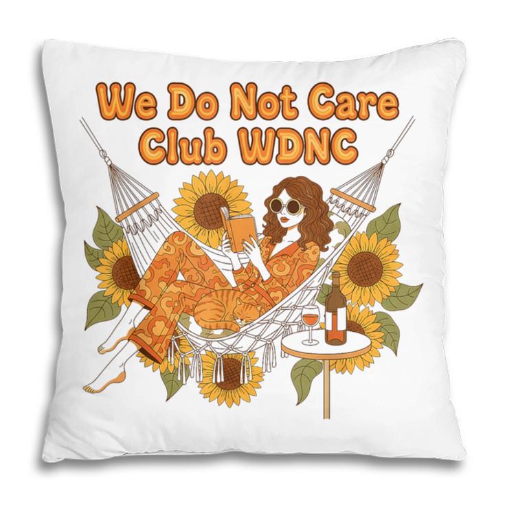 We Do Not Care Club WDNC Reading Book Boho Floral Pillowcase