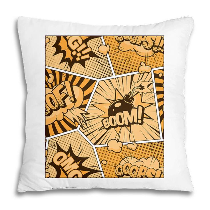 Orange Comic Book Orange Color Graphic Premium Tri-Blend Pillowcase