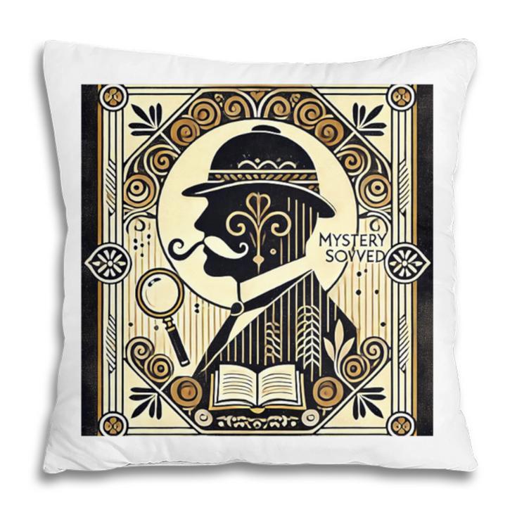 Poirot Mystery Books Vintage Detective Premium Tri-Blend Pillowcase