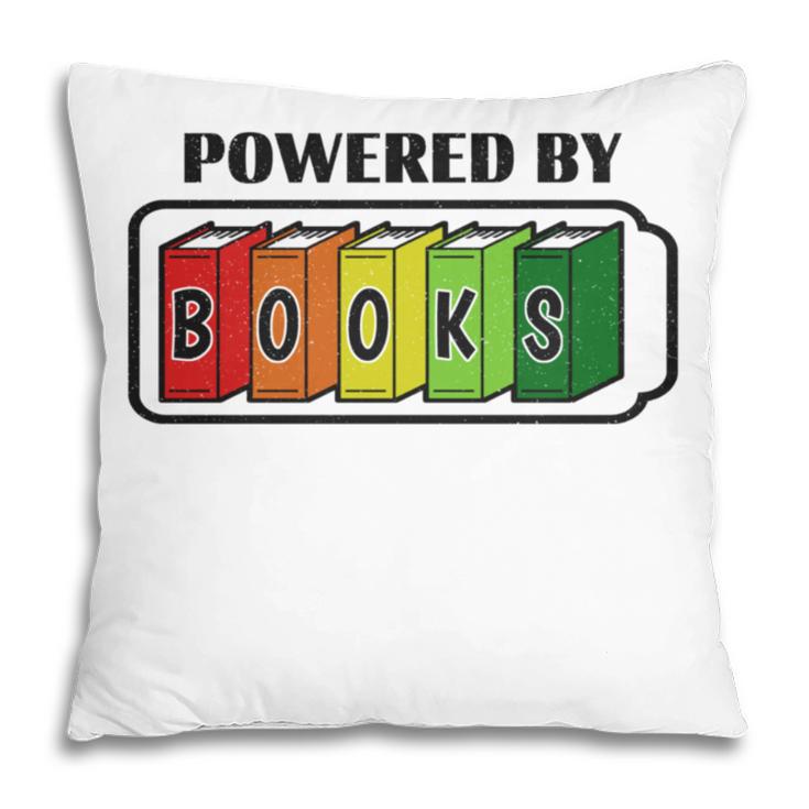 Powered By Books Bookworm Librarian Reading Pillowcase Powered By Books Bookworm Librarian Reading Pillowcase