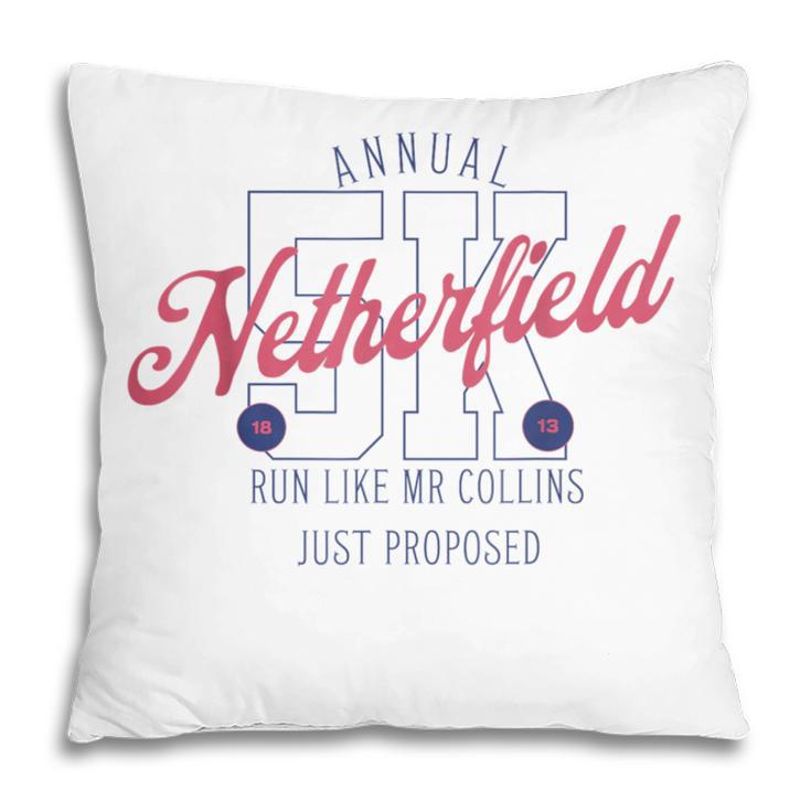 Pride And Prejudice Run Like Mr Collins Just Proposed Book Pillowcase