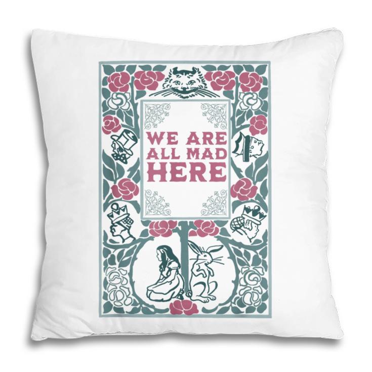 Puddin Threads Cheshire Cat Alice In Wonderland Vintage Book Adults Small Short Sleeve Classic Fit Pillowcase