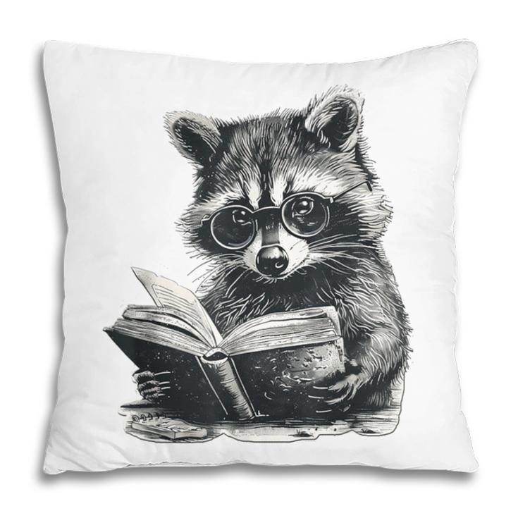 Raccoon With Book Cute Raccoons Reading Books Pillowcase