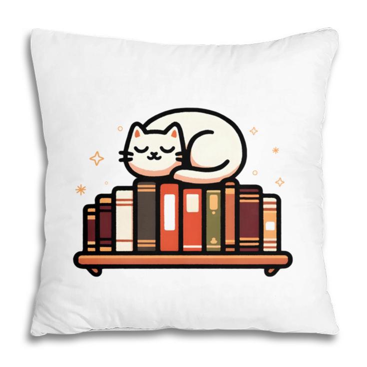 Read More Banned Books Reader Cat Lover Librarian Freedom Pillowcase