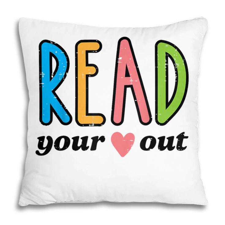 Read Your Heart Read Reading Librarian Book Across America Pillowcase