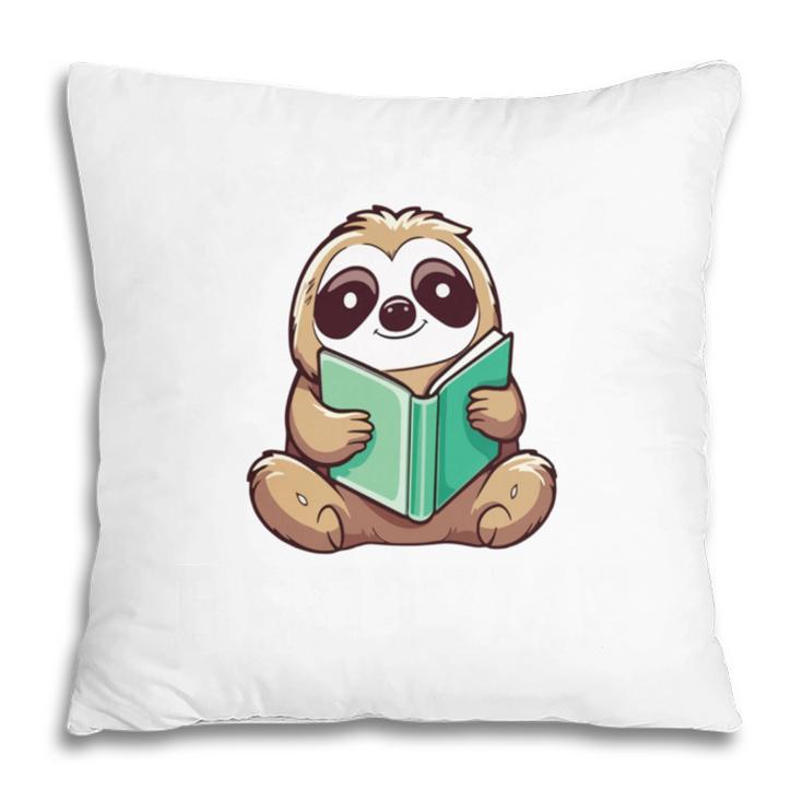 I Read Past My Bedtime Reading Sloth Book Lover Pillowcase I Read Past My Bedtime Reading Sloth Book Lover Pillowcase