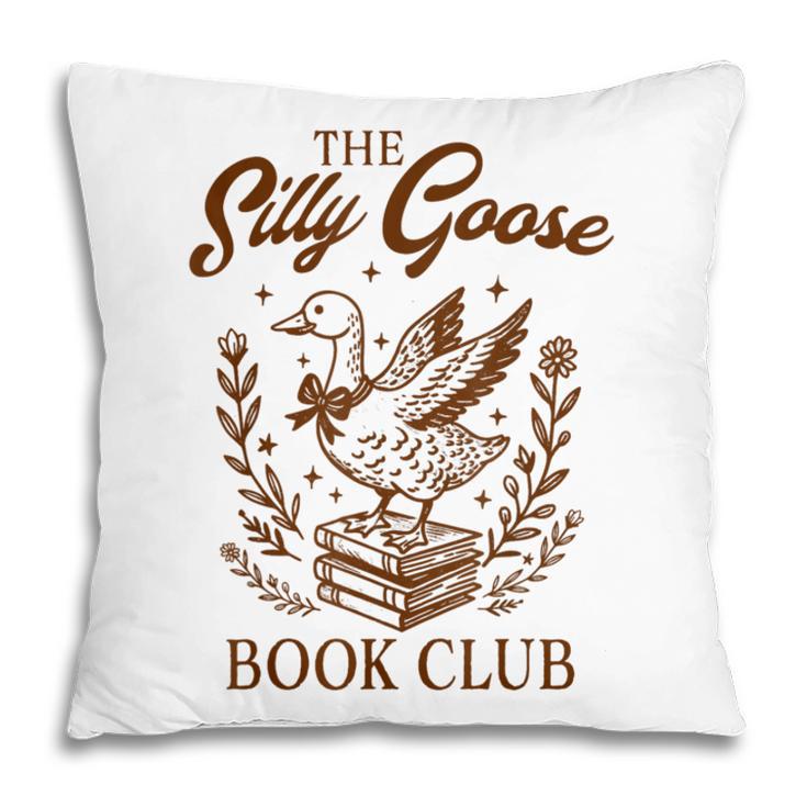 Reading Book Lover Bookish Librarian Silly Goose Book Club Pillowcase
