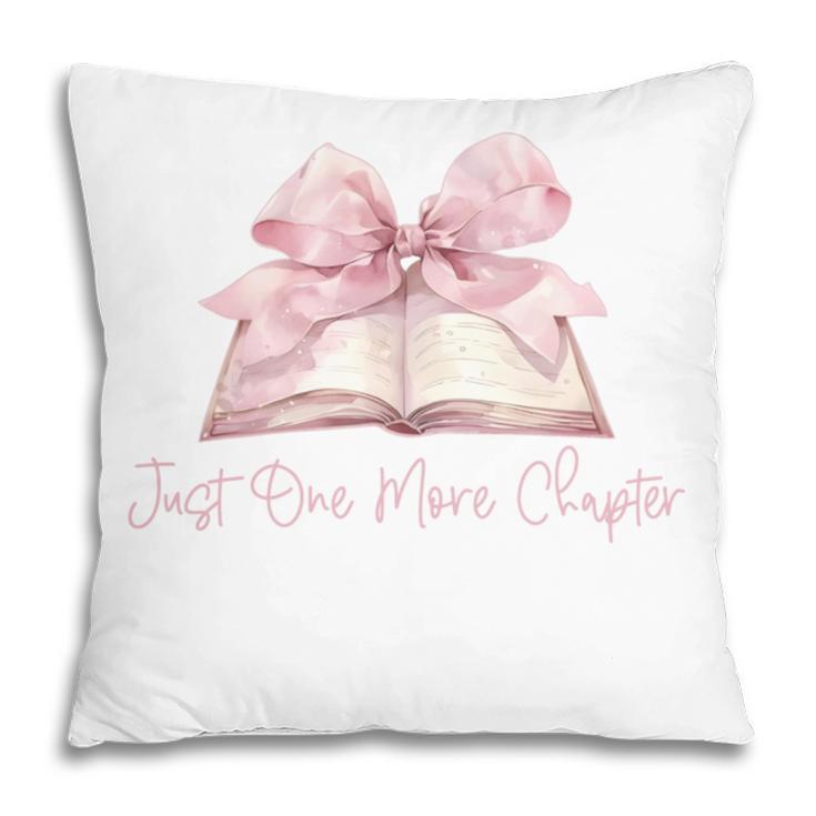 Reading Books Mom Mothers Day Coquette Pink Bow Book Lovers Pillowcase