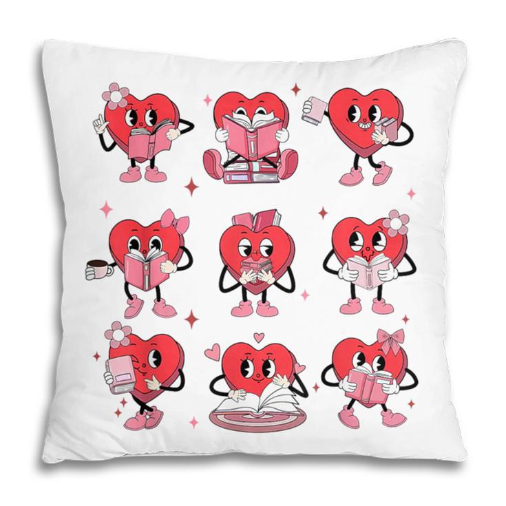 Reading Heart Book Valentines Day Teacher Women Girl Pillowcase Reading Heart Book Valentines Day Teacher Women Girl Pillowcase