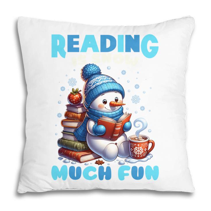 Reading Is Snow Much Fun Christmas Xmas Book Reading Pillowcase Reading Is Snow Much Fun Christmas Xmas Book Reading Pillowcase