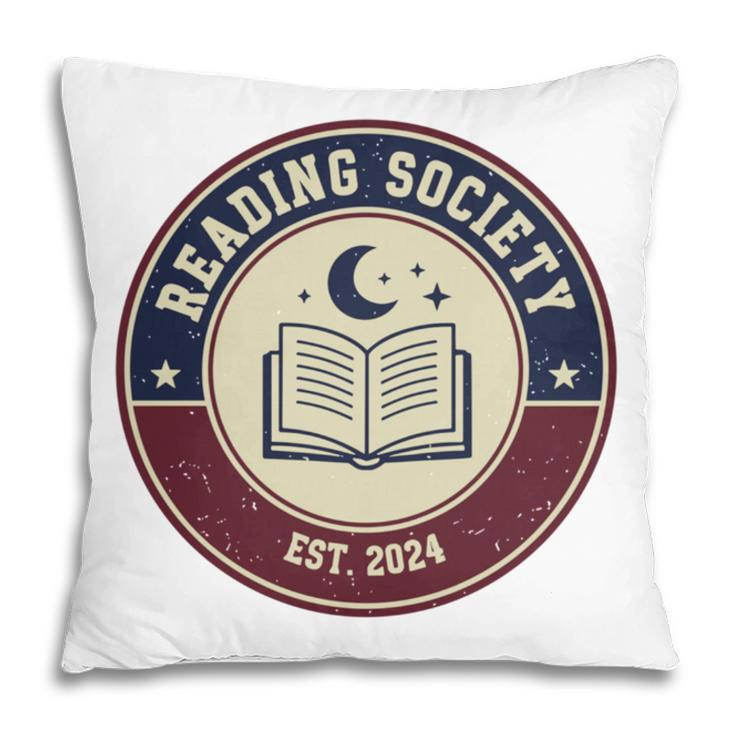 Reading Society Est 2024 Vintage Book Club Pillowcase Reading Society Est 2024 Vintage Book Club Pillowcase