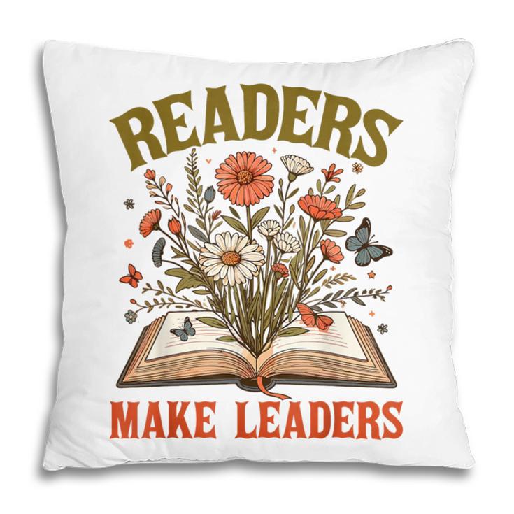 Reading Squad Book Lover Bookish Floral Readers Make Leaders Pillowcase