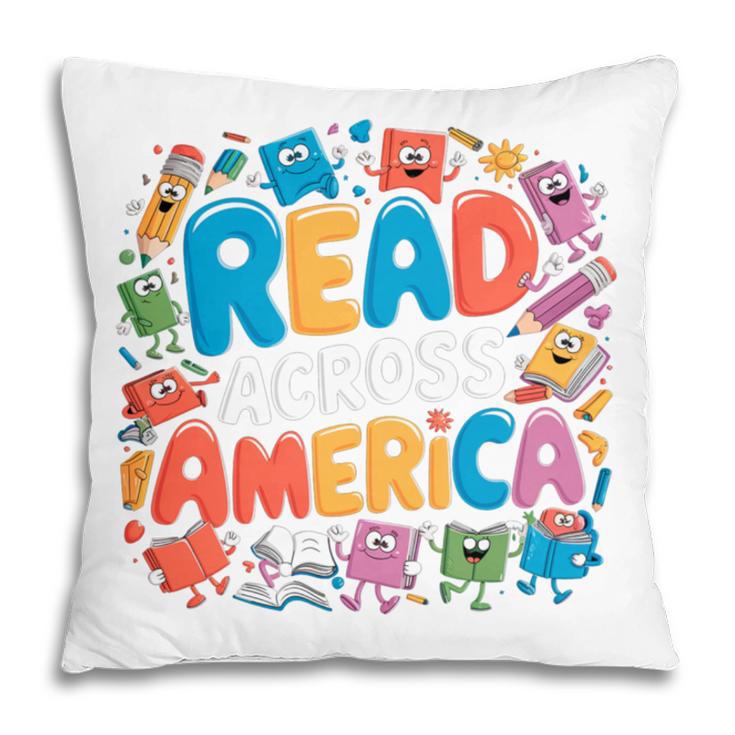 Reads Across Tee America Reading Teacher Books Reader Kids Pillowcase