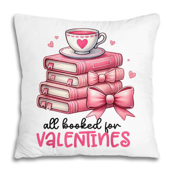 Retro Groovy Valentine Men Women Kid Tees By Emily All Booked For Valentines Book Reading Bookworm Nerdy Pillowcase
