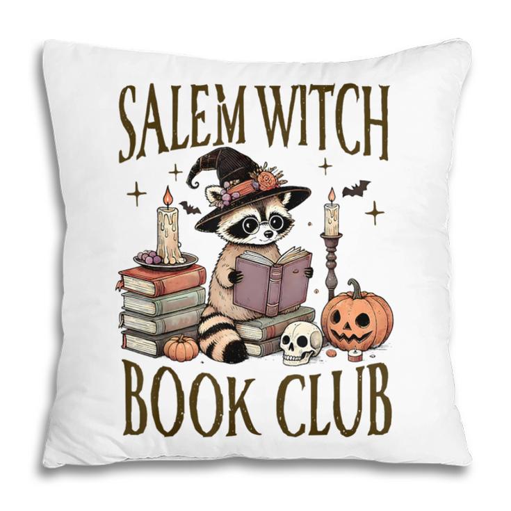 Salem Witch Book Club Raccoon Reading Pillowcase Salem Witch Book Club Raccoon Reading Pillowcase