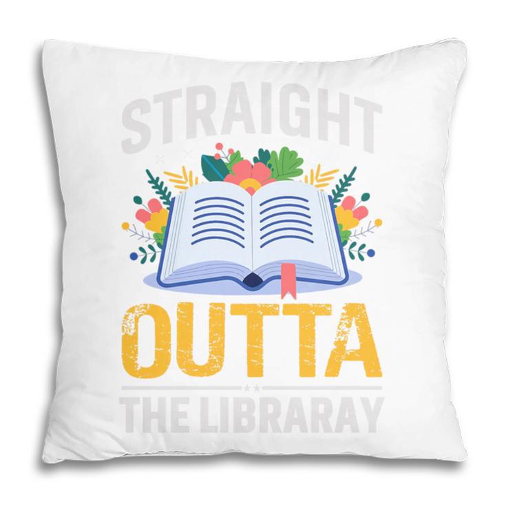 Straight Outta The Library Book Lover Men Women Premium Tri-Blend Pillowcase Straight Outta The Library Book Lover Men Women Premium Tri-Blend Pillowcase