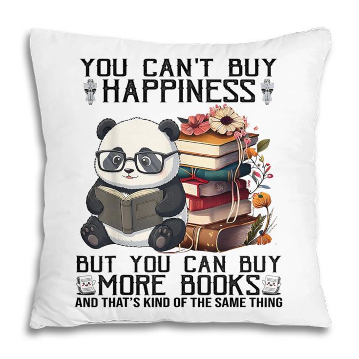 Teacher Bookworm Book Lover Panda Reading Book Librarian Tee Pillowcase
