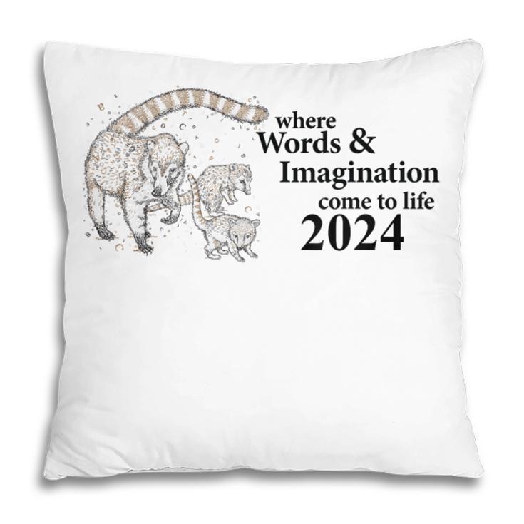 Tucson Festival Of Book TFOB 2024 Coatimundi Mascot Pillowcase Tucson Festival Of Book TFOB 2024 Coatimundi Mascot Pillowcase