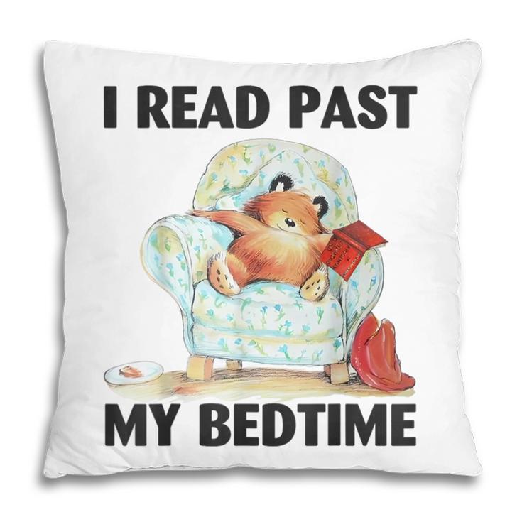 Vintage I Read Past My Bedtime Cute Sleeping Bear Book Lover Pillowcase Vintage I Read Past My Bedtime Cute Sleeping Bear Book Lover Pillowcase