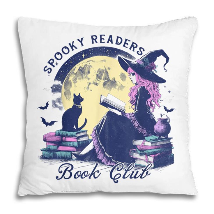Vintage Sexy Witch Spooky Readers Book Lover Club Halloween Pillowcase