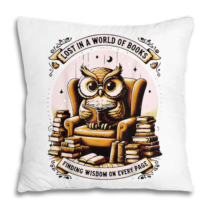 Wise Owl Reading Books Pillowcase Wise Owl Reading Books Pillowcase