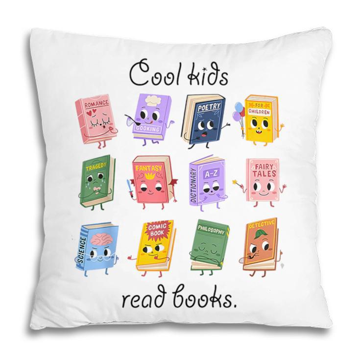 Women Cool Kids Read Books Teacher Back To School Librarian Pillowcase