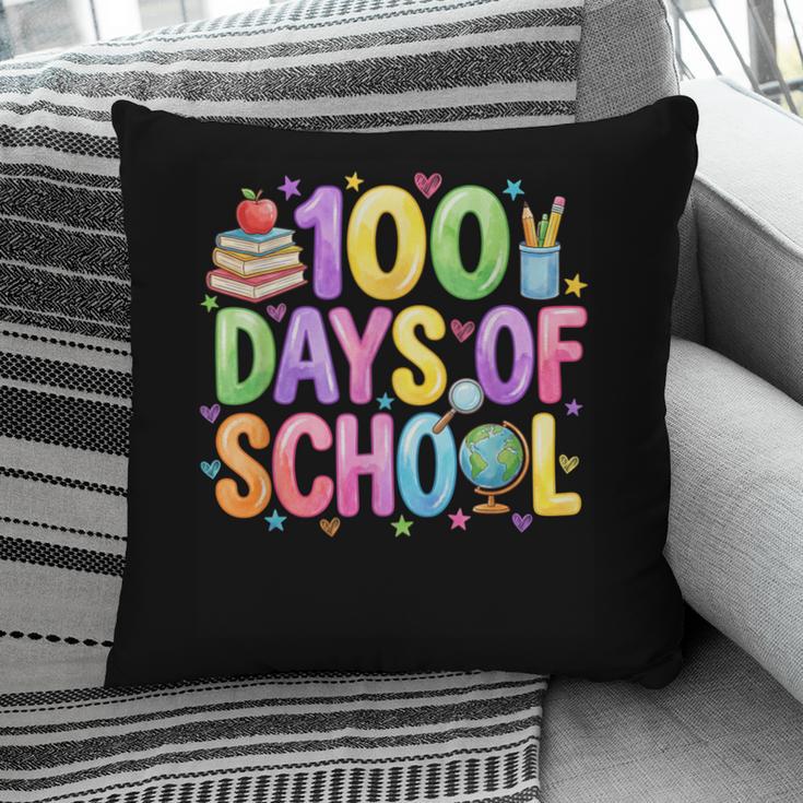 100 Days Of School Book Pencil Teachers Girls Kids 100th Day Pillowcase