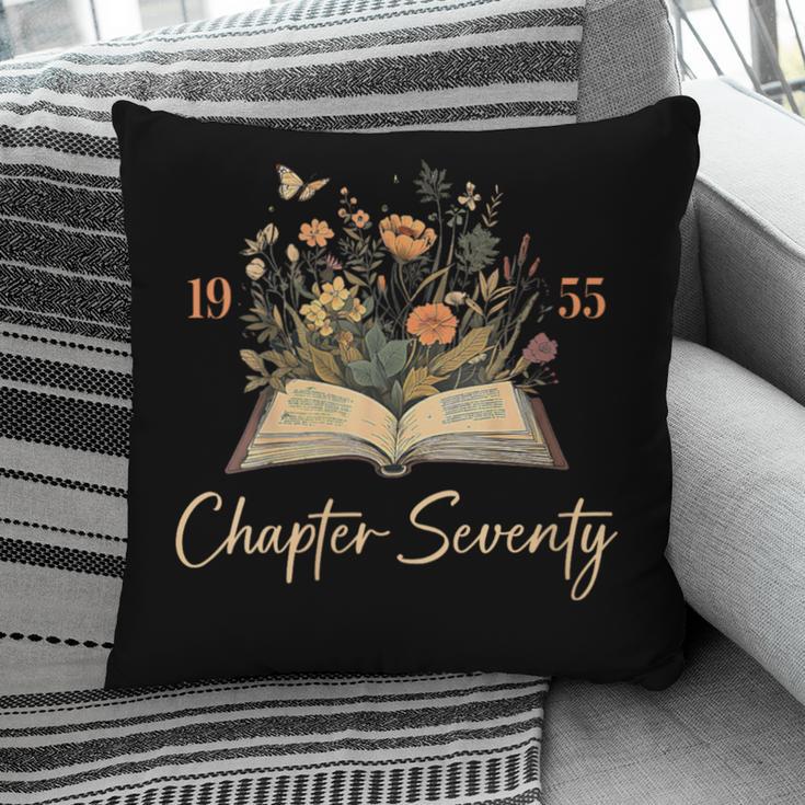 1955 Chapter Seventy 70th Birthday Wildflower Book 70 Yr Old Pillowcase